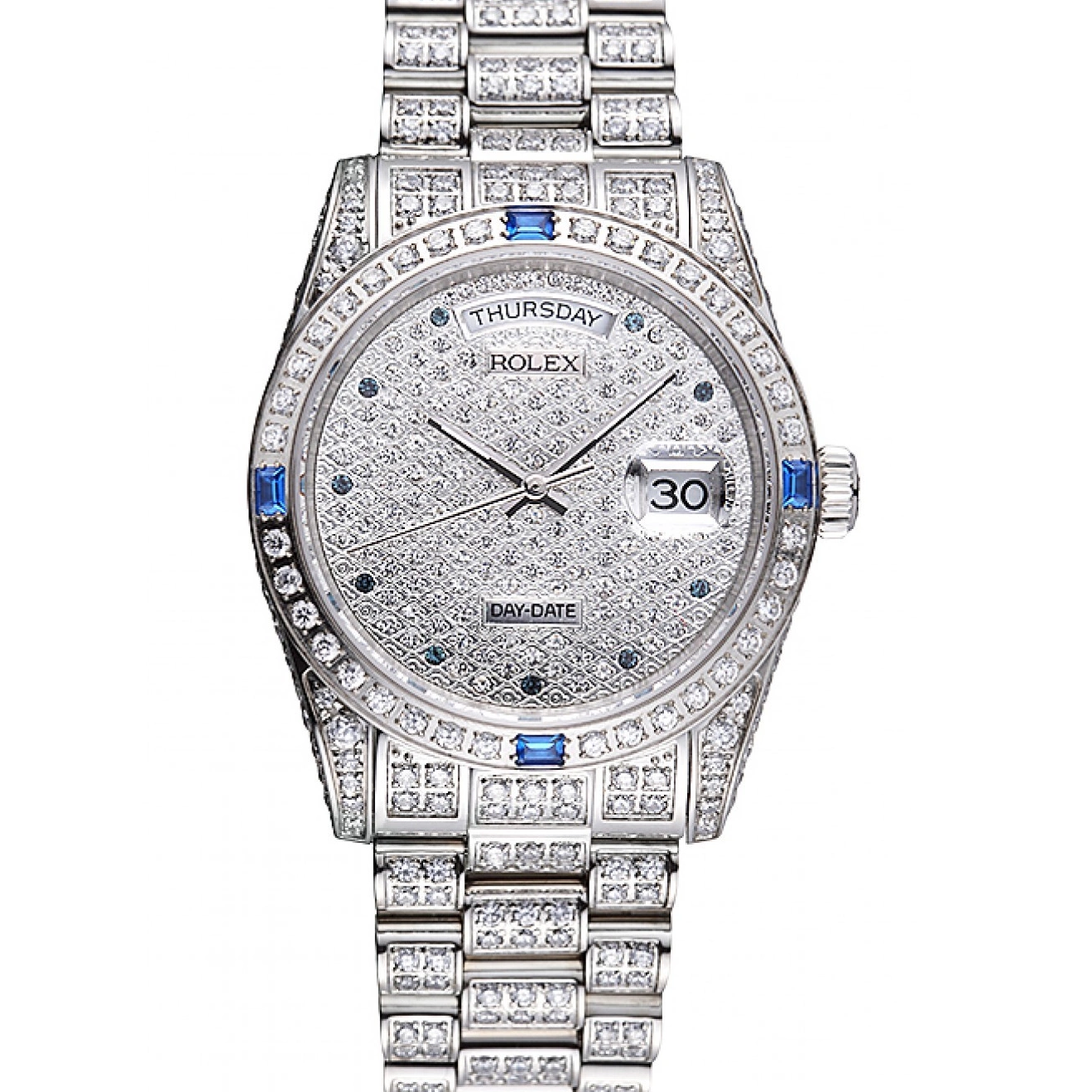 Aaa replica watch Rolex 621613 Swiss Diamonds-srl183 Day-Date 0626